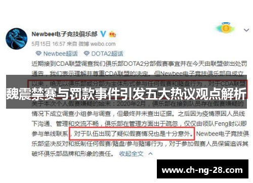 魏震禁赛与罚款事件引发五大热议观点解析